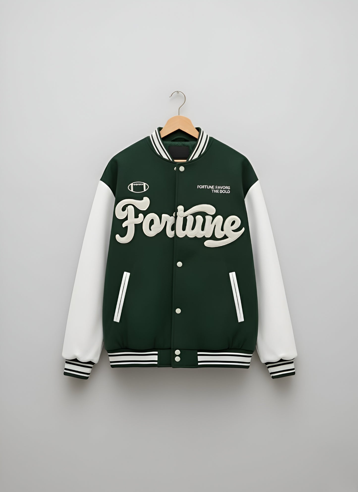PRINTED BASEBALL JACKET