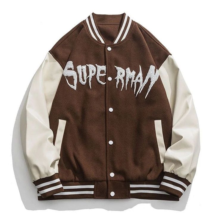PRINTED BASEBALL JACKET