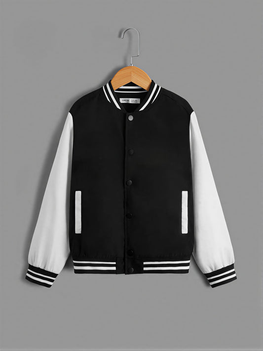 PRINTED BASEBALL JACKET