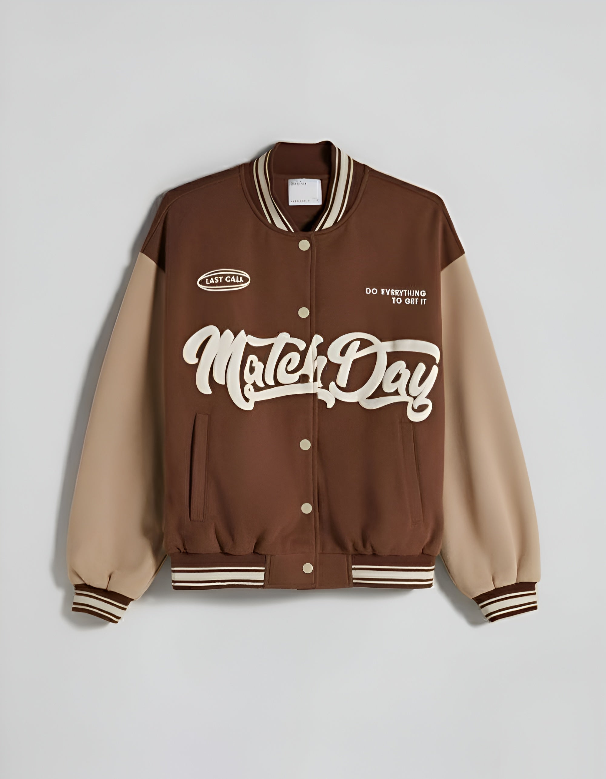 PRINTED BASEBALL JACKET