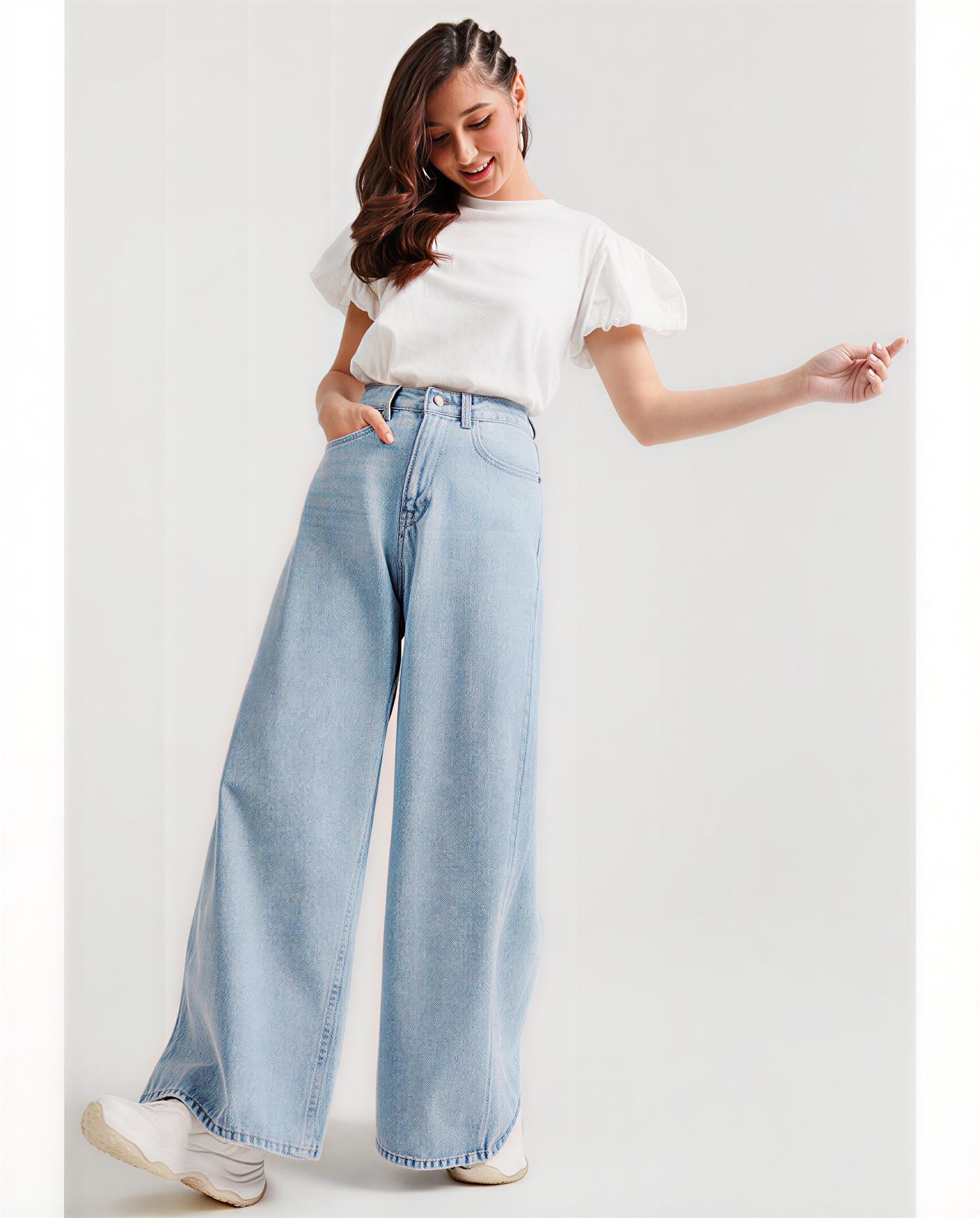 Women Wide Leg Denim jeans