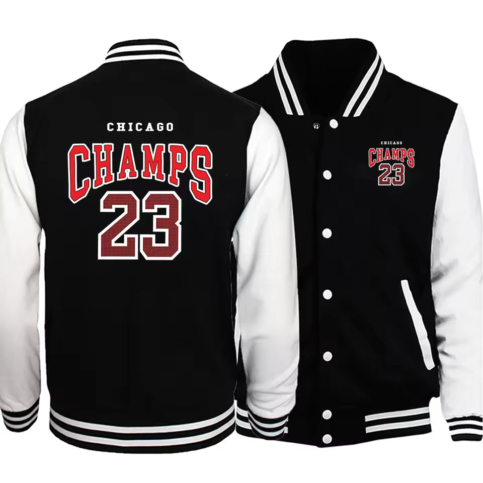 PRINTED BASEBALL JACKET