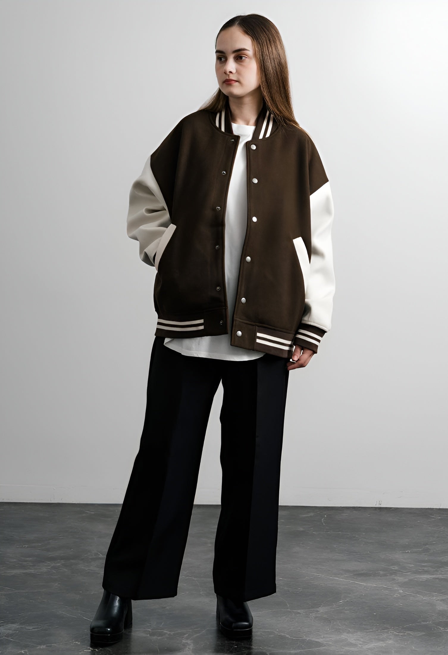 PRINTED BASEBALL JACKET