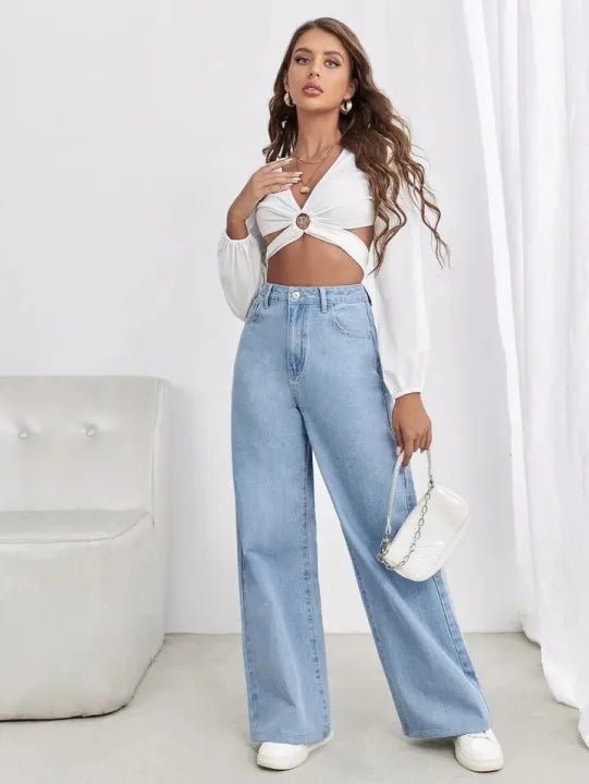 Women Wide Leg Denim jeans