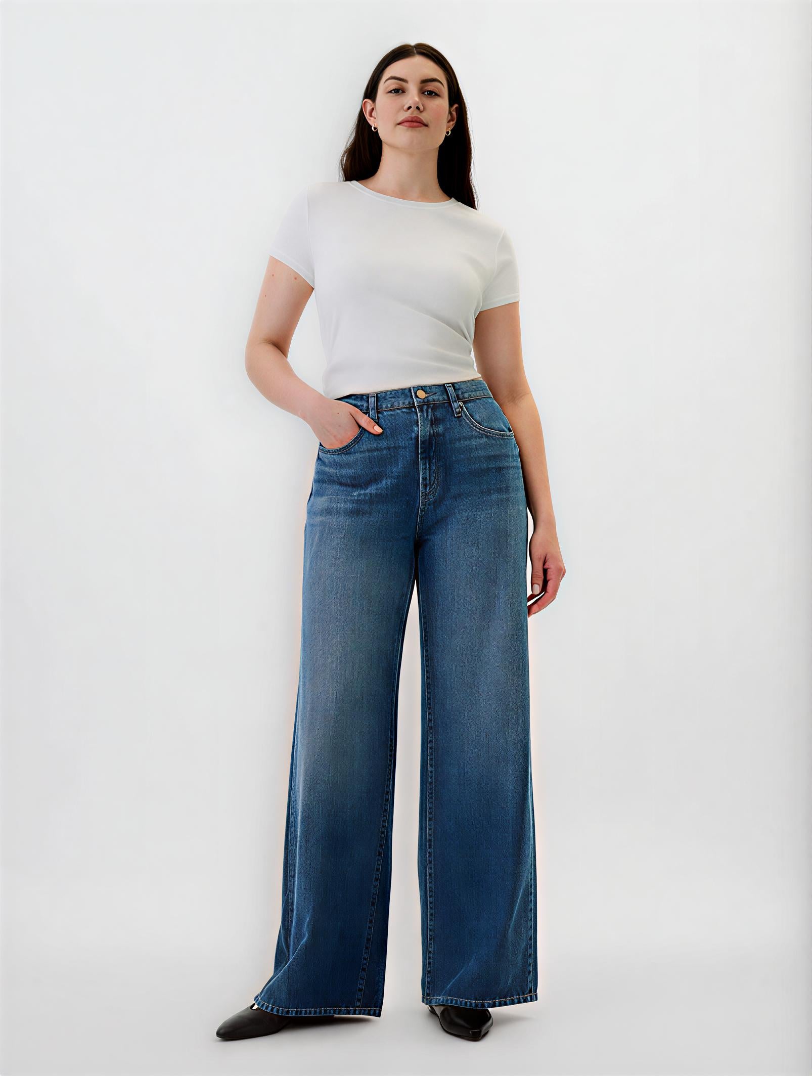 Women Wide Leg Denim jeans