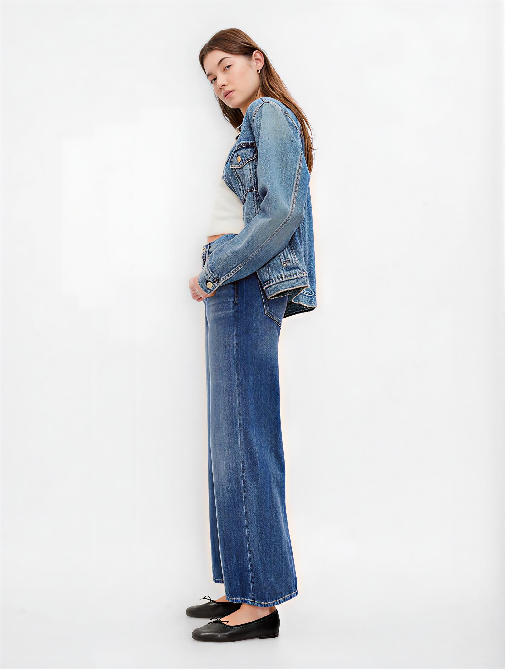 Women Wide Leg Denim jeans