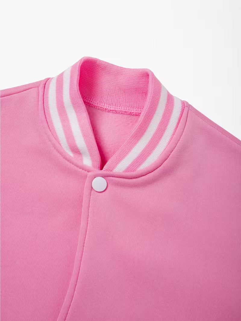 PRINTED BASEBALL JACKET