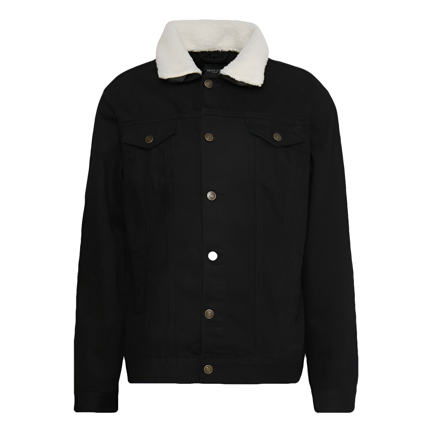 Women's Classic Cotton Faux Fur Lined Button Up Denim Jean Trucker Jacket