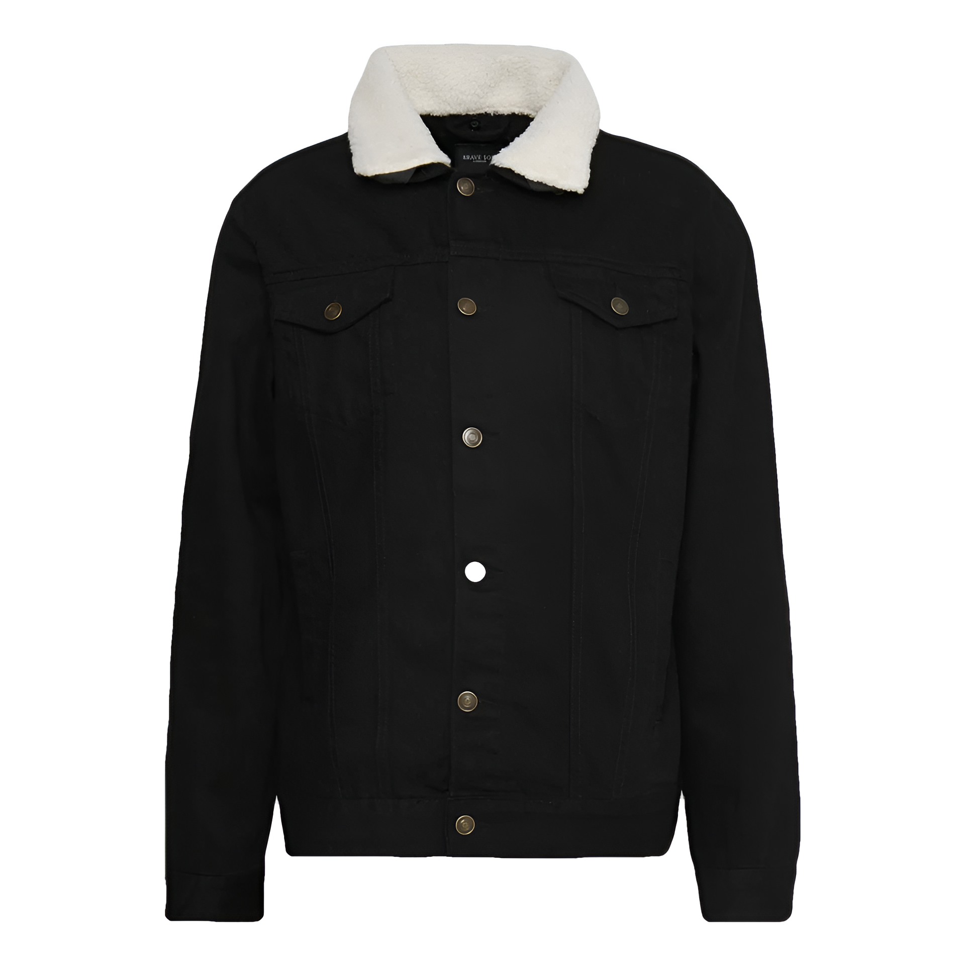 Women's Classic Cotton Faux Fur Lined Button Up Denim Jean Trucker Jacket